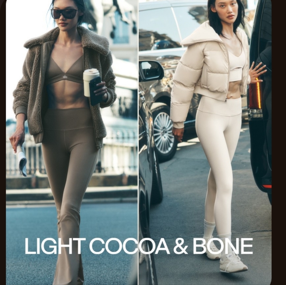 ALO Yoga NEW COLOR🤎 Light Cocoa Airlift Leggings Small - Picture 2 of 11